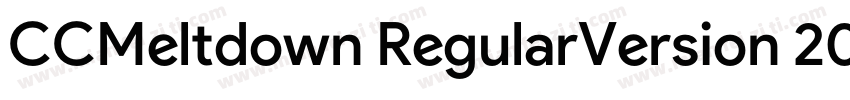 CCMeltdown RegularVersion 200 2015字体转换